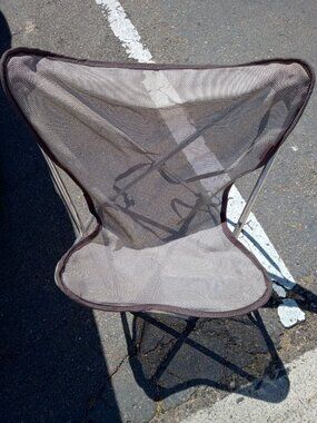 Lafuma Made in FRANCE small light camping collapsible chair w/ carrying strap